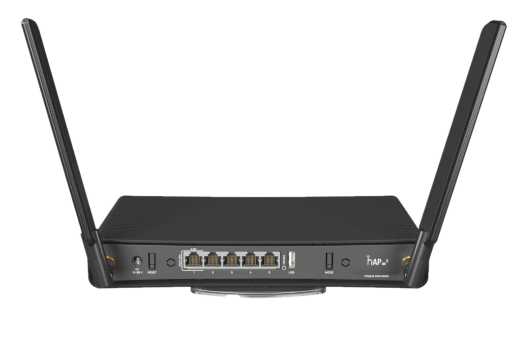 MikroTik hAP ax3 (do 2,5 Gb\/s, siln\u00e1 WiFi)